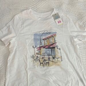 White Paris Graphic T-Shirt